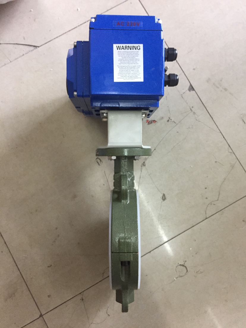 電動襯四氟蝶閥D971F46